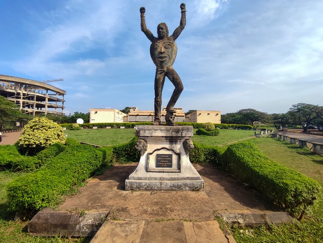 A statue in UNEC