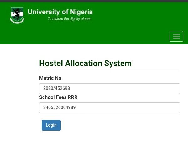 UNN hostel portal