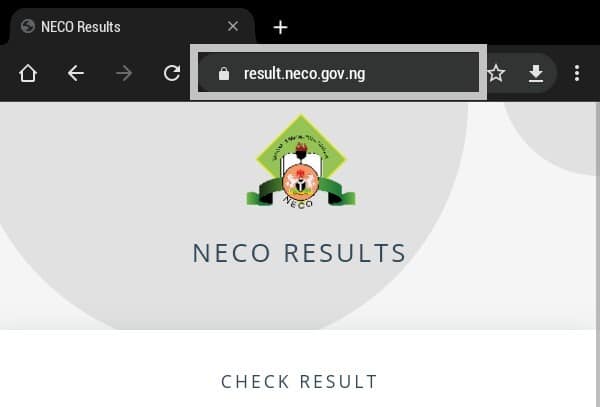 NECO result portal