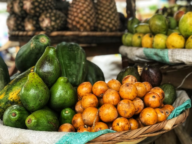 Fruits on a table