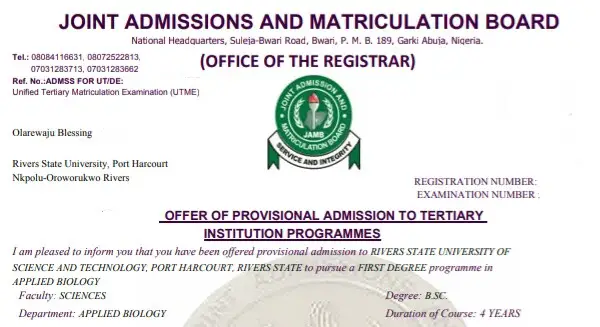 How To Print JAMB Admission Letter Online 2023 Studentship
